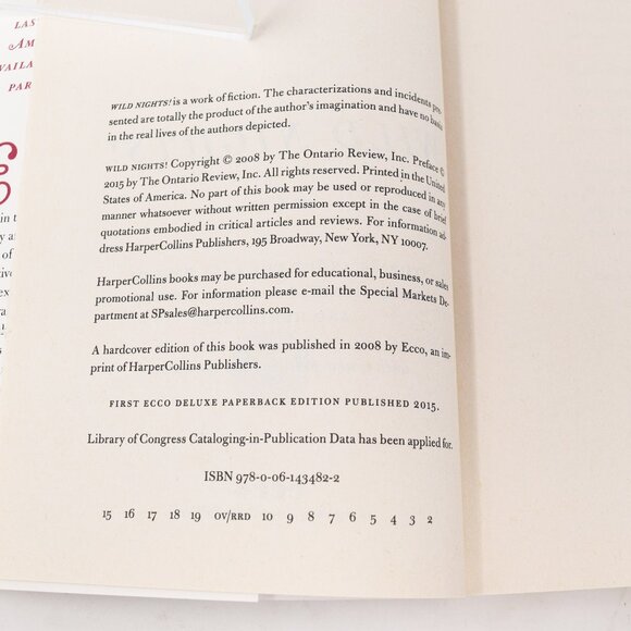Wild Nights Last Days Poe Dickinson Twain James Hemingway Joyce Carol Oates 2015 - Picture 10 of 13